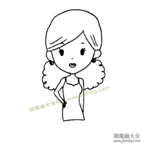 好零风险包成功生的女孩简笔画教程（好看零风险包成功生的女孩怎么画）